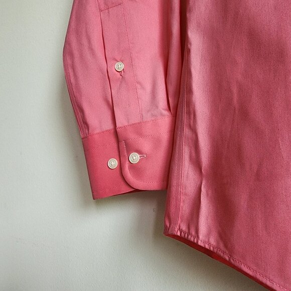 15.5 32/33 Pink Dress Shirt Skinny Fit Jos A Bank New Nwt Mens Flamingo Stretch - Picture 7 of 17